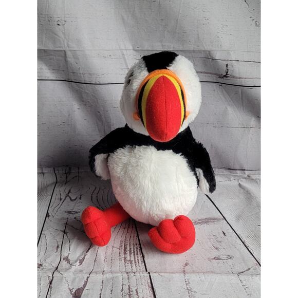 Petting Zoo SOFT PUFFIN BIRD 12inch Plush STUFFED ANIMAL Toy Maine Plush - Picture 7 of 8
